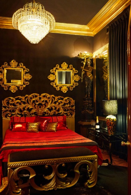 Luxury bedroom at Casey's Massage