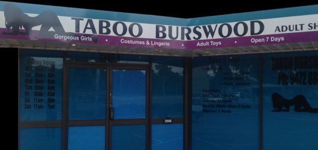 Taboo Burswood sex shop perth
