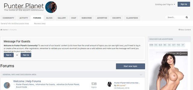 The Best Adult Forums for Aussies punter planet