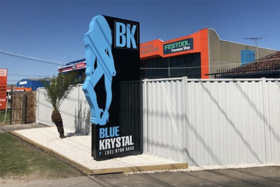 Blue Krystal Melbourne exterior (shot outside)