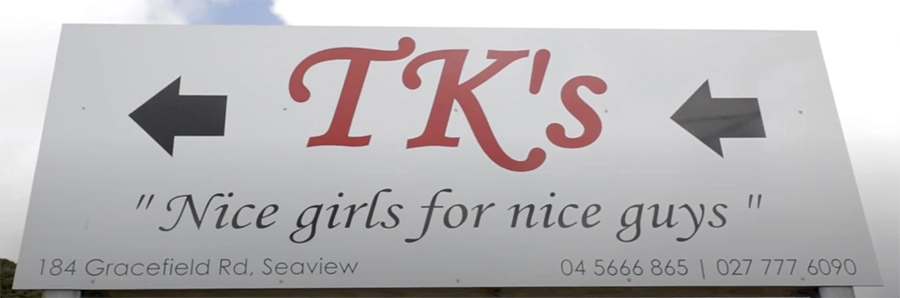 TK's signage