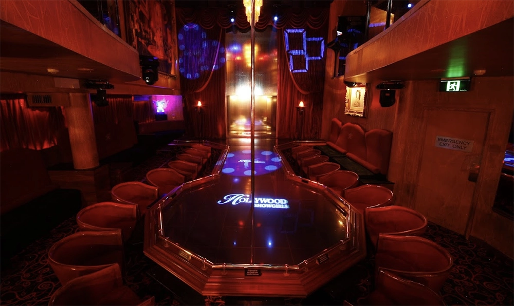 The famous Showgirls stage setup