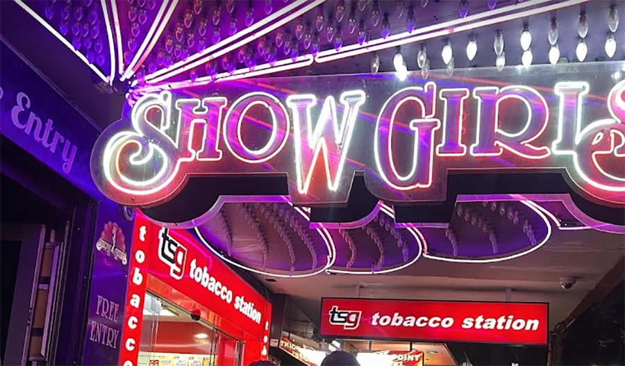 Showgirls Sydney sign